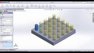 SolidWorks Tutorial in Tamil 62 : Linear Component Pattern | Assembly | Solid