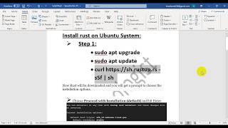 Installation of Rust Programming Language on Ubuntu System