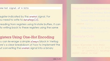 Understanding How to Set Registers Using a One-Hot Signal in Verilog