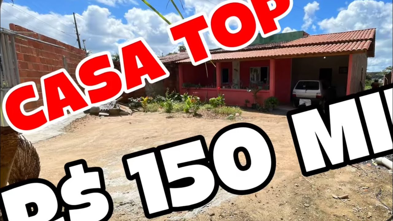 R$ 150 MIL CASA TOP 4 QUARTOS SUÍTE BASTANTE FRUTEIRA AGUA POTÁVEL ENERGIA INTERNET 5 KM COLÔNIA 13