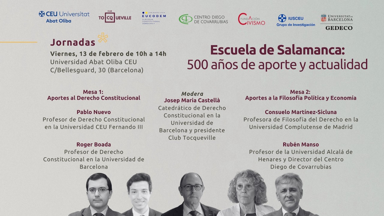 Jornadas “Escuela de Salamanca: 500 años de aporte y actualidad”