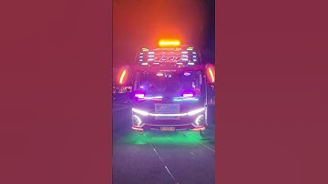 Bus ini Full Strobo nampak keren di malam hari Jetbus 5 DAT #basuri #busmania #trukoleng