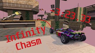 [TAS] Infinity Chasm 2:55.29 (-3:23.33 RTA) | Trackmania