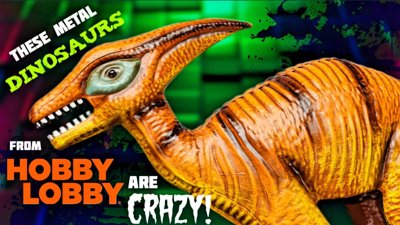 These metal Dinosaurs from Hobby Lobby are CRAZY!!! - YouTube