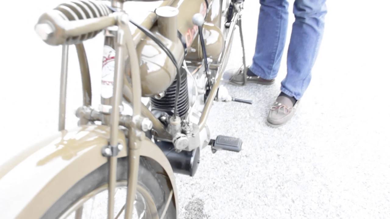 1919 Cleveland Motorcycle Start Up. - YouTube