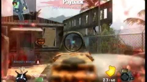 Call of Duty Black Ops Awesome Commando Gameplay(First Comm)