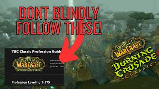 Profession leveling guides can cost you a LOT of gold!