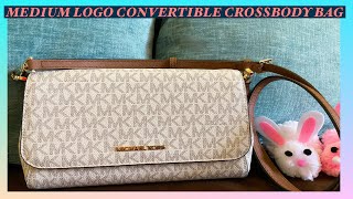 MICHAEL KORS MEDIUM LOGO CONVERTIBLE CROSSBODY BAG