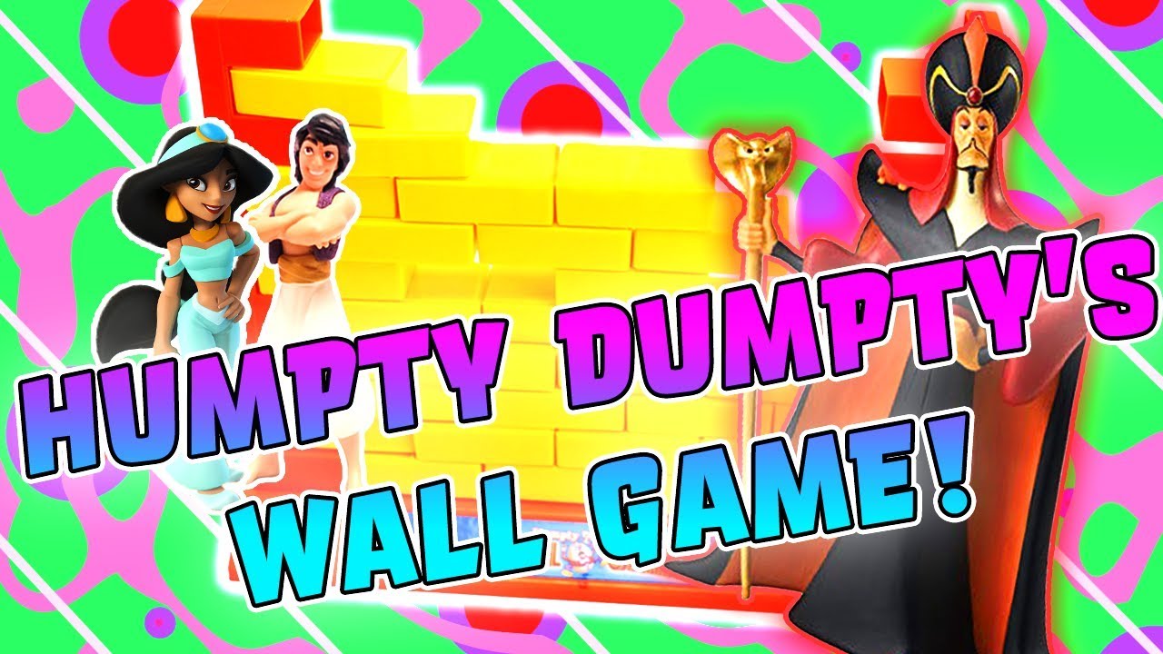 Aladdin and Jasmine Play The Humpty Dumpty's Wall Game! W/ Genie, Jafar and Abu