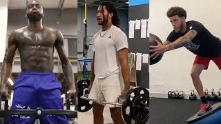 NBA Players Workouts In The Weight Room During The Offseason