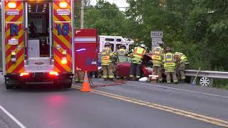2 car crash at Allentown and RT 663 leaves one Trapped ￼