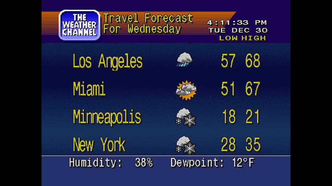 WeatherSTAR 4000 - St. Louis, MO - 12/30/2025