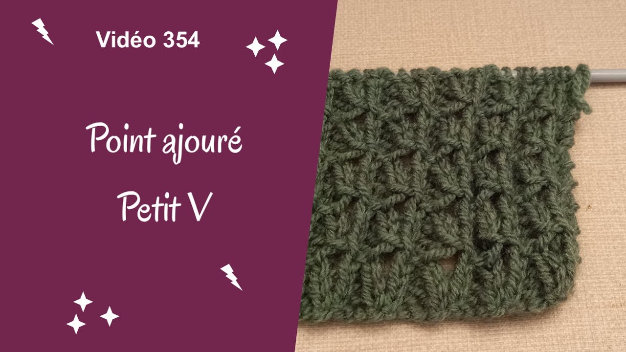 Point ajouré petit V