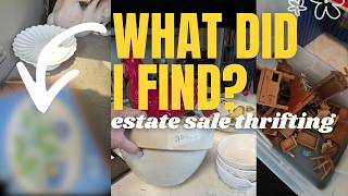 I Cant Believe I Found This Estate Sale Adventures Thrift With Me Vintage Thrifted Home Decor