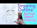 Practicing Outline Drawing (Normal speed tutorial)
