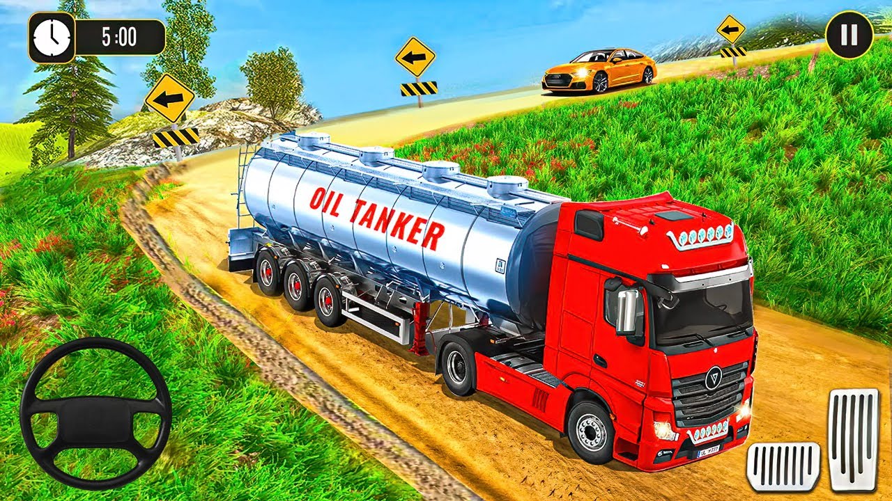 Oil Tanker Euro Truck Games 3D - Heavy Cargo Transporter Truck Driver - Android Gameplay