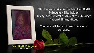 In Loving Memory of Joan Bodill Philogene