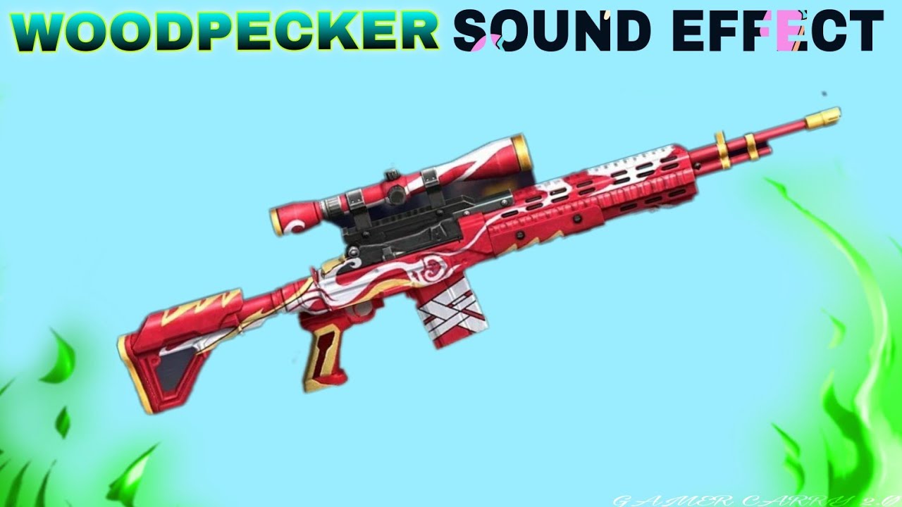 Woodpecker gun sound effect free Fire🔊// Woodpecker sound ringtone free