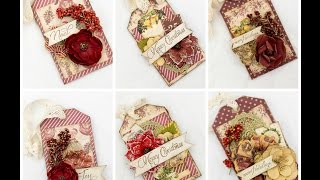 Diy Christmas Tags. Prima Victorian Christmas Gift Card Tags.