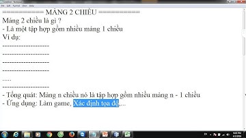 Java Courses: Mảng 2 chiều - Kỹ Thuật Thêm Xóa [2/2]