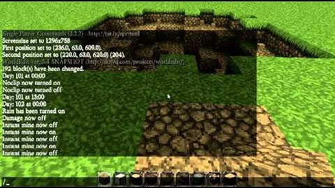 Minecraft - Mod Review - Single Player Commands