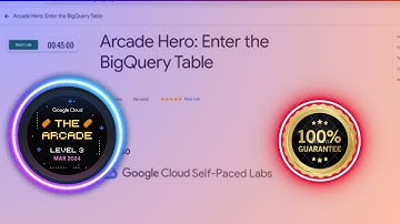 Arcade Hero: Enter the BigQuery Table----SHORT TRICK
