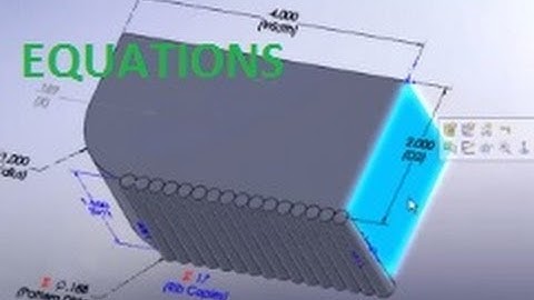 E17 SolidWorks 2008 - Equations Editor