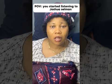 WHEN YOU STARTED LISTENING TO Joshua Selman Shorts Family Funny Relatable