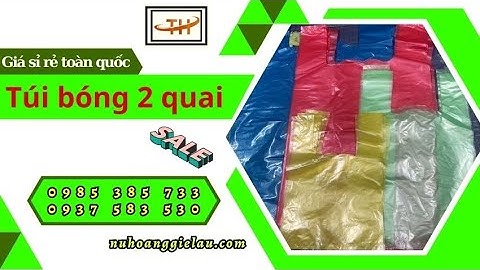 Túi bóng 2 quai giá sỉ rẻ tại xưởng HCM | Túi xốp 2 quai