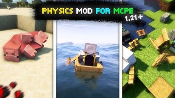 🔥Realistic Minecraft Physics Mod For Mcpe 1.21 |Physics Mod Minecraft PE 1.21|Item Physics Mod