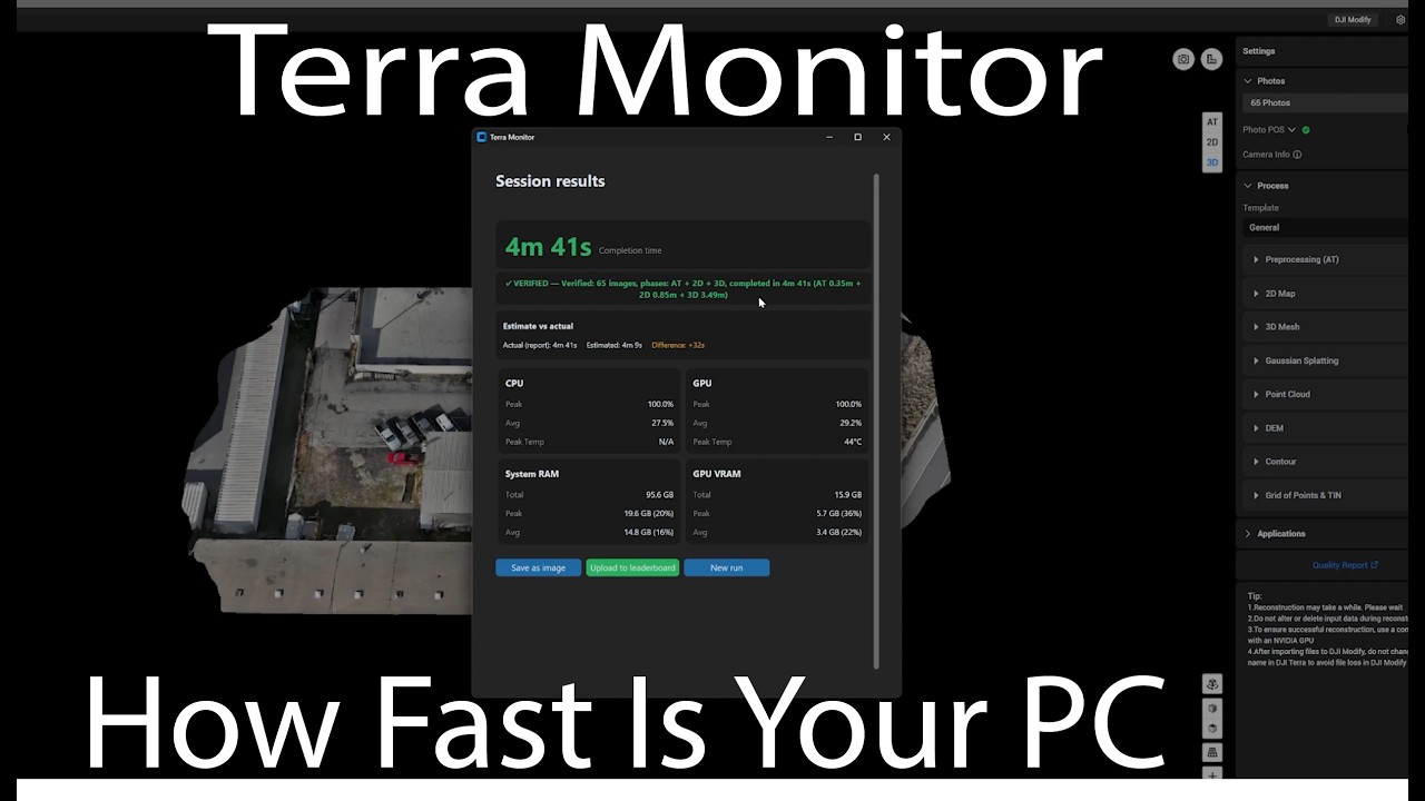 DJI TERRA Hardware & Monitor Performance Tester For Your PC! - YouTube