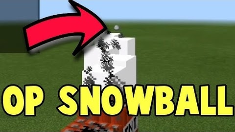 OP SNOWBALL IN MCPE // command block trick [Minecraft PE 1.0.5]