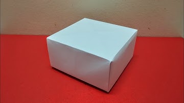 How to make Box paper - Origami Box Easy - Origami Tutorial