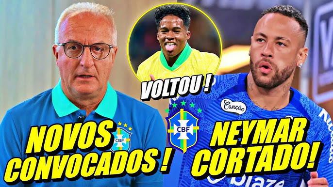 BRASIL CHOCADO! NEYMAR CORTADO DA SELEÇÃO ! 3 NOVOS CONVOCADOS E MAIS