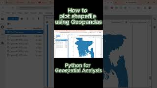 How to plot a shapefile using Geopandas Python for Geospatial analysis.