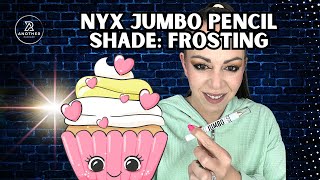 NYX Jumbo Eye Pencil in Frosting | Shadow Primer Demo | Amazon Must Haves 2024