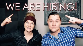 COME JOIN OUR TEAM!! | We are Hiring!
