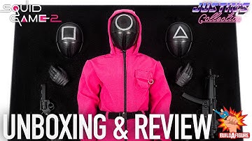 Squid Game Guard 1/6 Scale Action Figure Pink Jumpsuit Unboxing & Review