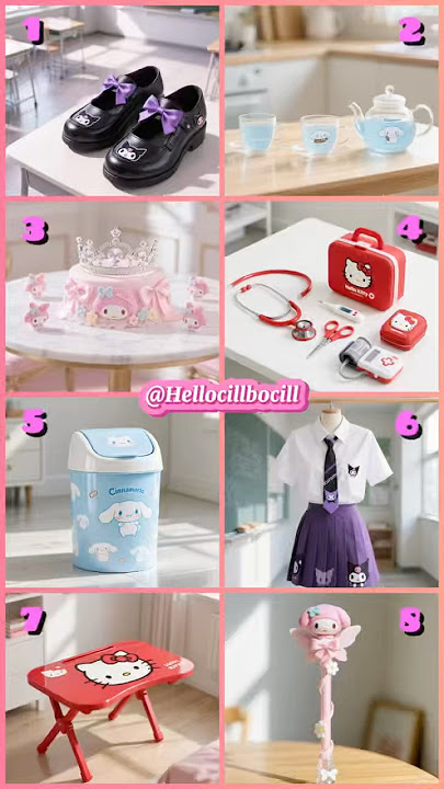 Kalian paling suka yang mana nih dari 1-8 ?🙀🥰#cinnamoroll #sanrio #mymelody #kawaii #kuromi