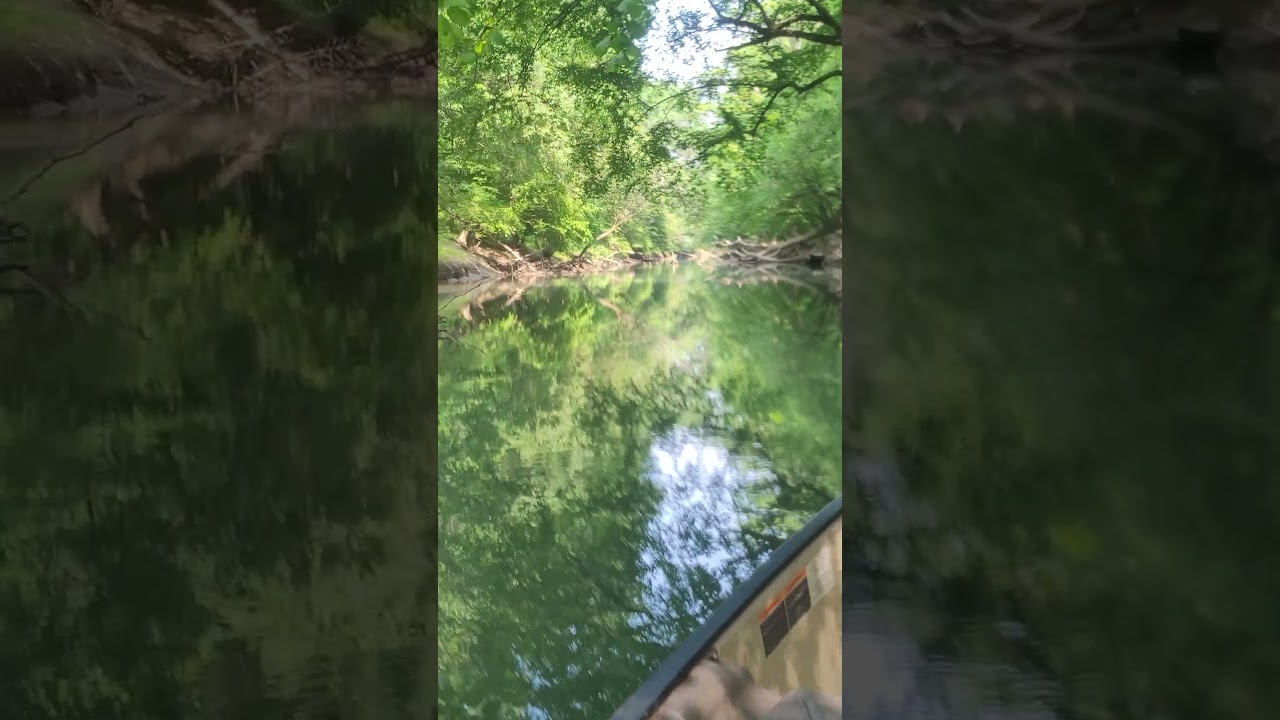 Canoeing in North Chickamauga Creek at Greenway Farms
