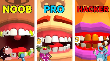 NOOB vs PRO vs HACKER Dentist Bling Android iOS Oggy And Jack Voice