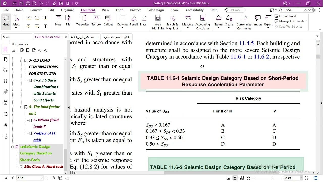 Seismic Design Category Seismic Map: For Reference Only. Contact Your