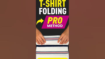No-Wrinkle T-Shirt Fold in Seconds