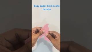 Origami Bird | Paper bird less than one minute #paper#paperbird #easyorigami