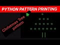 PYTHON PATTERN PRINTING: Christmas Tree 🎄 pattern .