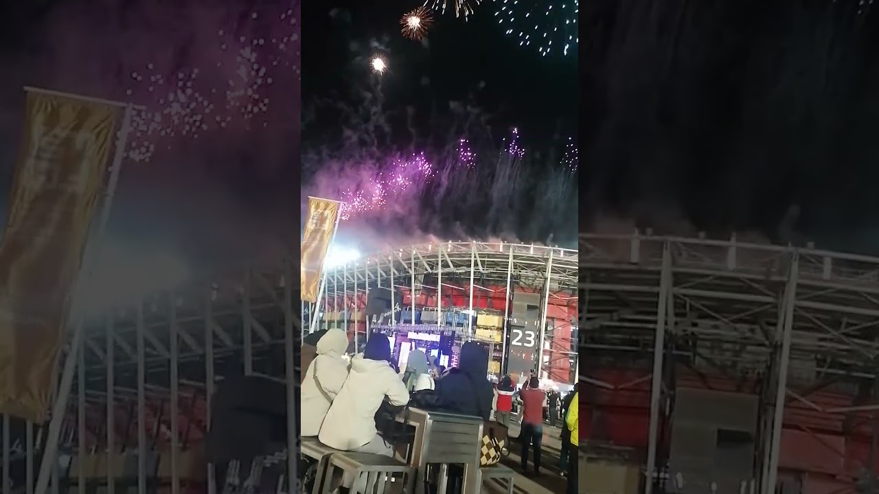 Fireworks at food festival