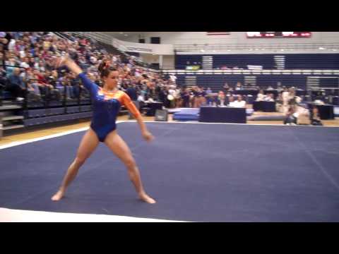 Sarah Schmidt- floor Illinois Gymnastics @ Penn State