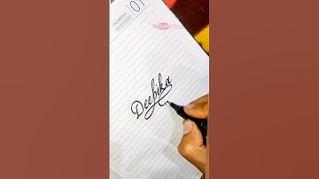 Deepika in beautiful handwriting | satisfying and awesome hand writing with marker pen #rkartz