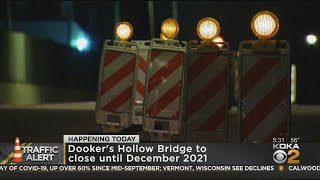 Dooker's Hollow Bridge To Close For 14 Months