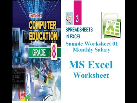Working With Sample Monthly Salary Worksheet, 8th Grade Students - YouTube